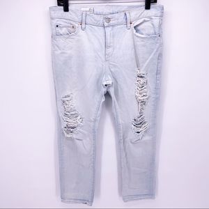Gap Sexy Boyfriend Distressed Jeans Size 27